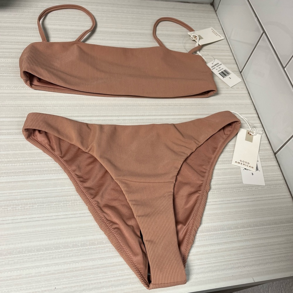 Good American Ribbed bikini